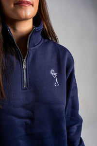 BeClose  1/4 Zip Unisex - Navy